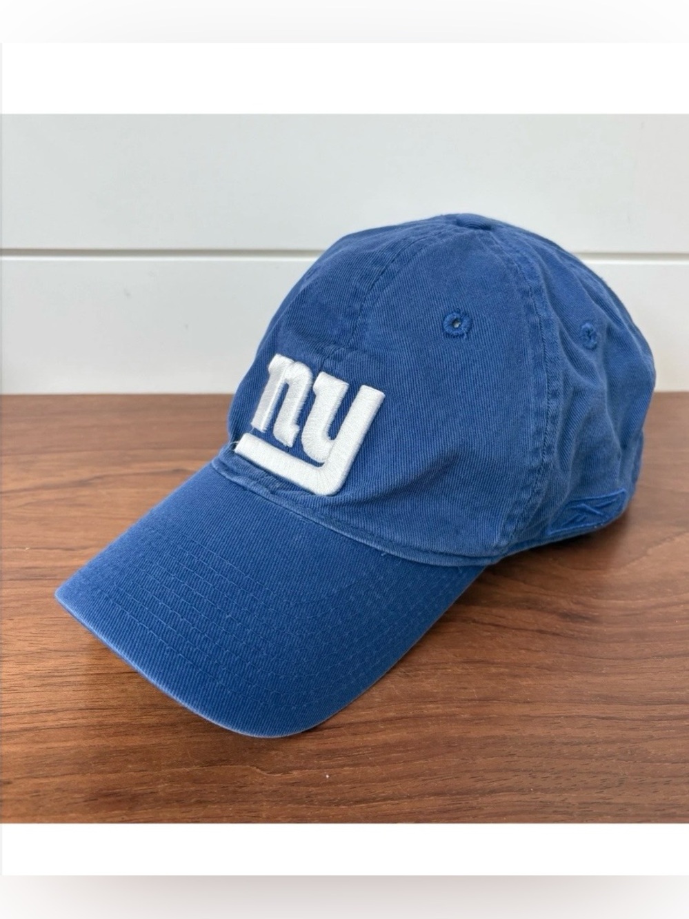 NFL NY New York Giants Reebok Blue Relaxed Slouch Cap Hat Adult XL Mens Unisex